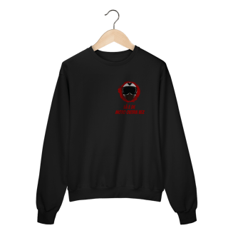 Nome do produto Capacete - Collab Lá e de Moto Outra Vez - Unissex, Moletom Fechado