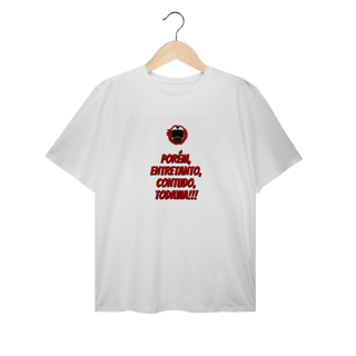Nome do produto Porém, Entretanto, Contudo, Todavia - Collab Lá e de Moto Outra Vez  - Unissex, 100% Algodão, Plus Size