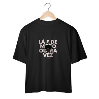 Nome do produto Lá e de Moto Outra Vez Logo - Collab Lá e de Moto Outra Vez - Unissex, 100% Algodão, Oversized