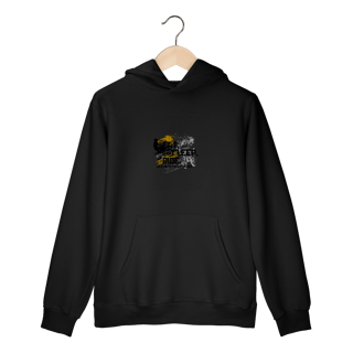 Nome do produto Eat, Sleep, Ride - Collab  Lá e de Moto Outra Vez  - Unissex, Moletom Canguru
