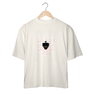 Nome do produto Lá e de Moto Outra Vez Logo - Collab Lá e de Moto Outra Vez - Unissex, 100% Algodão, Oversized
