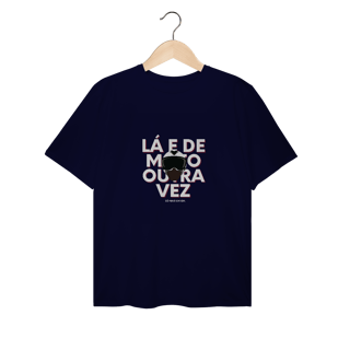 Nome do produto Lá e de Moto Outra Vez Logo - Collab Lá e de Moto Outra Vez - Unissex, 100% Algodão, Plus Size