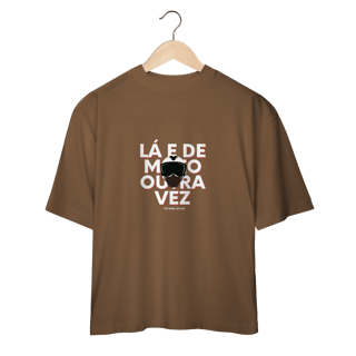 Nome do produto Lá e de Moto Outra Vez Logo - Collab Lá e de Moto Outra Vez - Unissex, 100% Algodão, Oversized