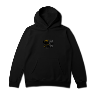 Nome do produto Eat, Sleep, Ride - Collab  Lá e de Moto Outra Vez  - Unissex, Moletom Canguru