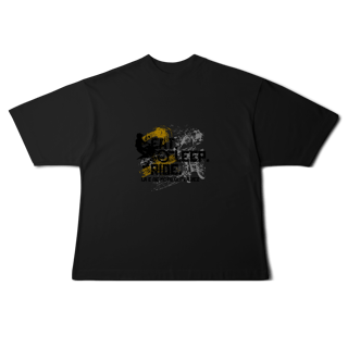 Nome do produto Eat, Sleep, Ride - Collab Lá e de Moto Outra Vez - Unissex, 100% Algodão, Oversized