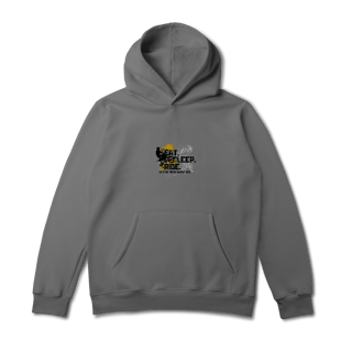 Nome do produto Eat, Sleep, Ride - Collab  Lá e de Moto Outra Vez  - Unissex, Moletom Canguru