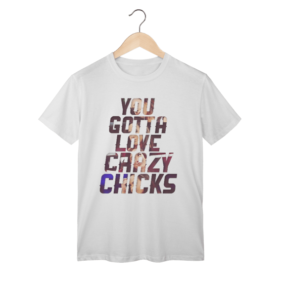 Camiseta - AJ Lee - You gotta love crazy chicks