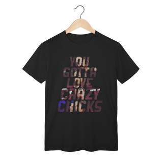 Nome do produto Camiseta - AJ Lee - You gotta love crazy chicks