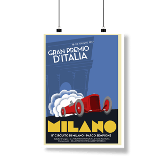 Nome do produto Posters Grand Premio Milano | Itália