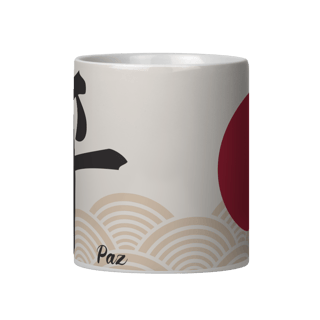 Nome do produto Caneca ideograma japonês | Paz