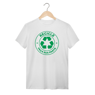 Nome do produto Camiseta Recicle V | T-Shirt Quality