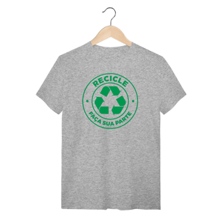 Nome do produto Camiseta Recicle V | T-Shirt Quality