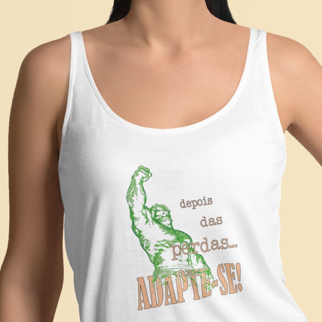 Nome do produto: Adapte-se! (regata feminina dry UV)