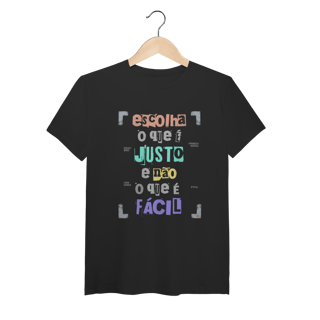 Nome do produto Escolha o justo (algodão peruano-unissex)