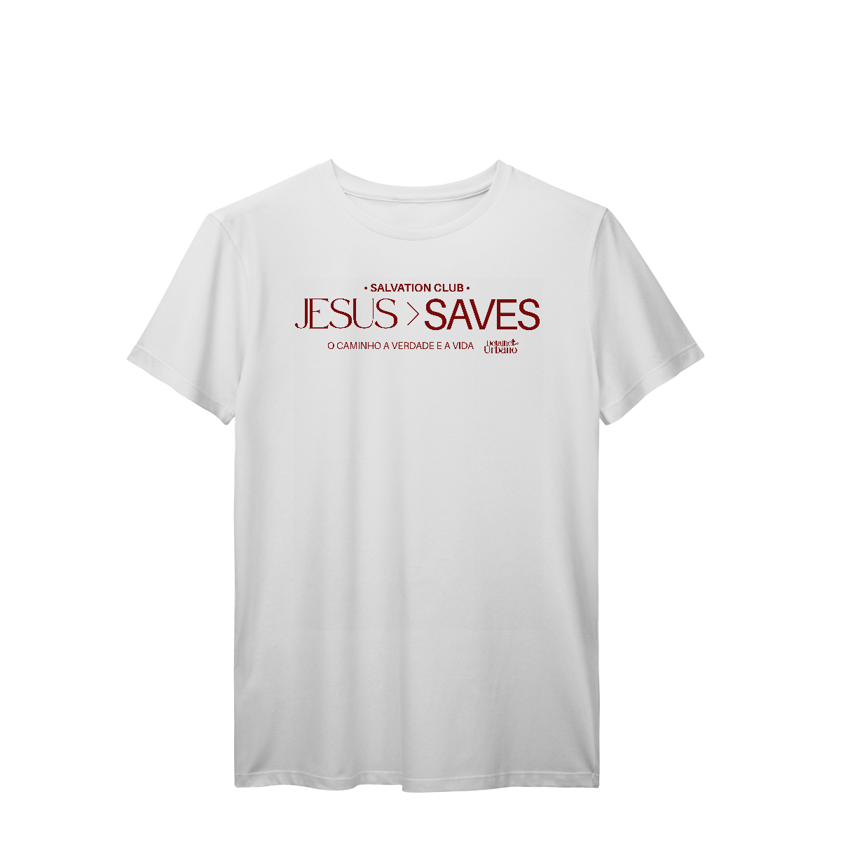 Nome do produto: Camiseta Jesus Saves vinho