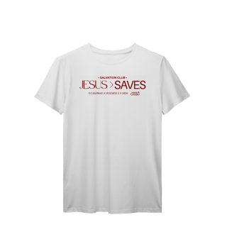 Camiseta Jesus Saves vinho