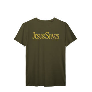 Nome do produto Camiseta Jesus saves yellow