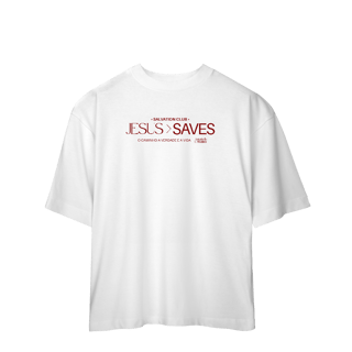 Nome do produto Oversized Jesus SAVES vinho
