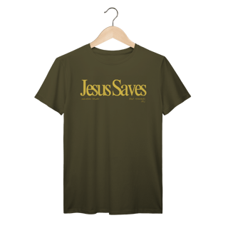 Nome do produto Camiseta Jesus saves yellow
