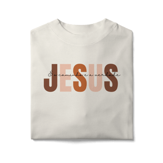 Nome do produto Oversized Jesus é o caminho
