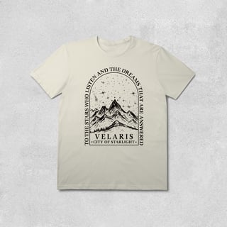 Nome do produto CAMISETA Cidade da Luz das Estrelas - ACOTAR