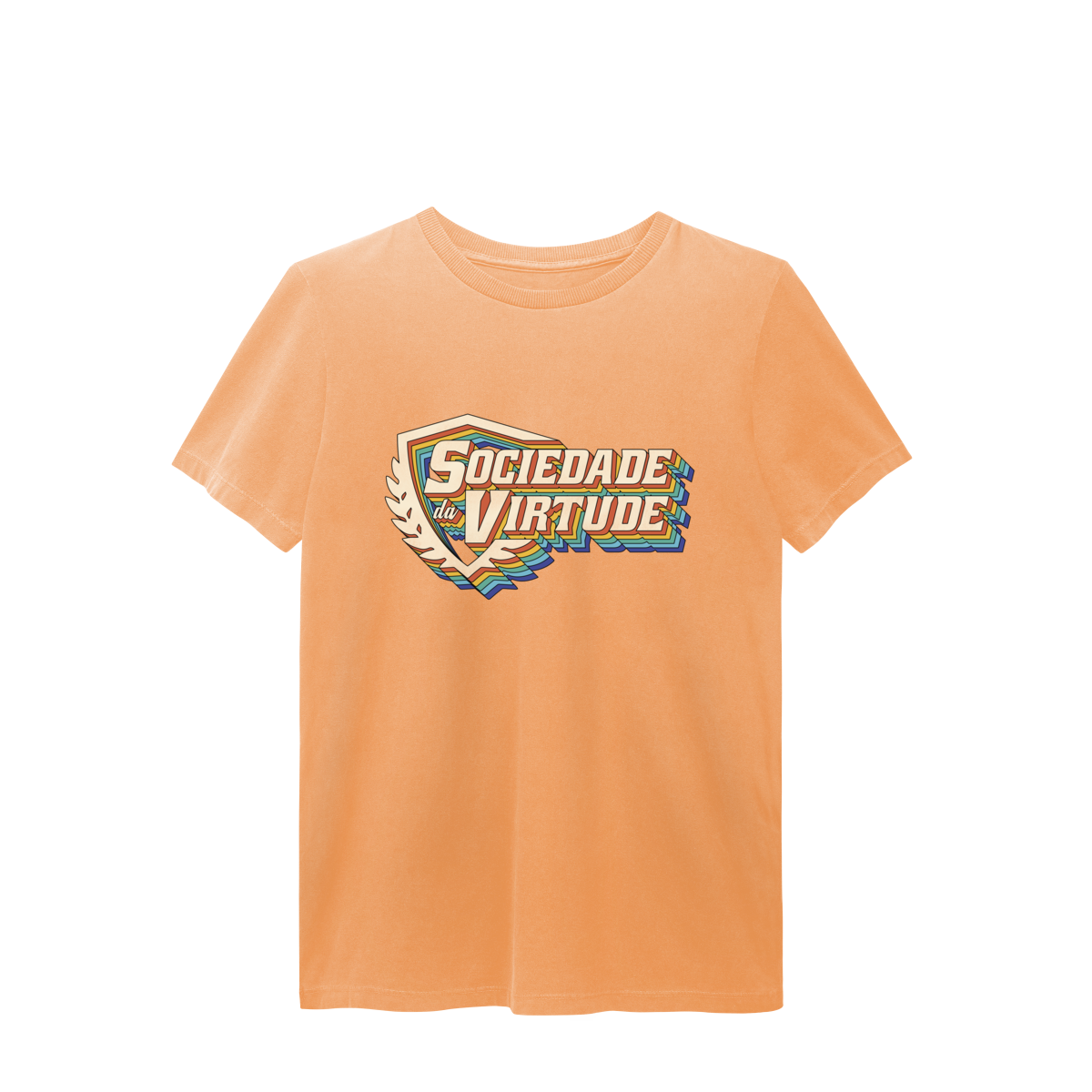 Nome do produto: T-shirt Estonada Laranja Sociedade da Virtude