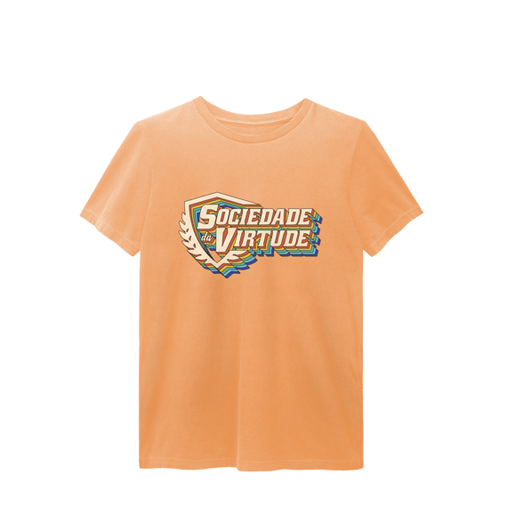 T-shirt Estonada Laranja Sociedade da Virtude