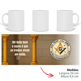 Nome do produtoCaneca Estrela do Renascer entre colunas