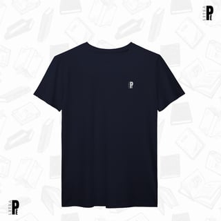 Nome do produtoUnissex | Básica Algodão Premium Letra Pê - Azul-Marinho