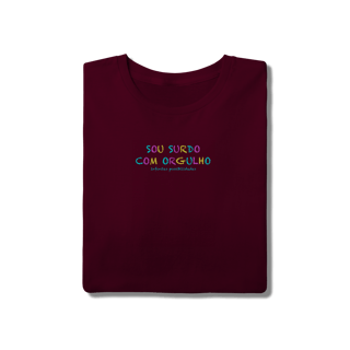 Nome do produtoCamiseta Sou Surdo com orgulho