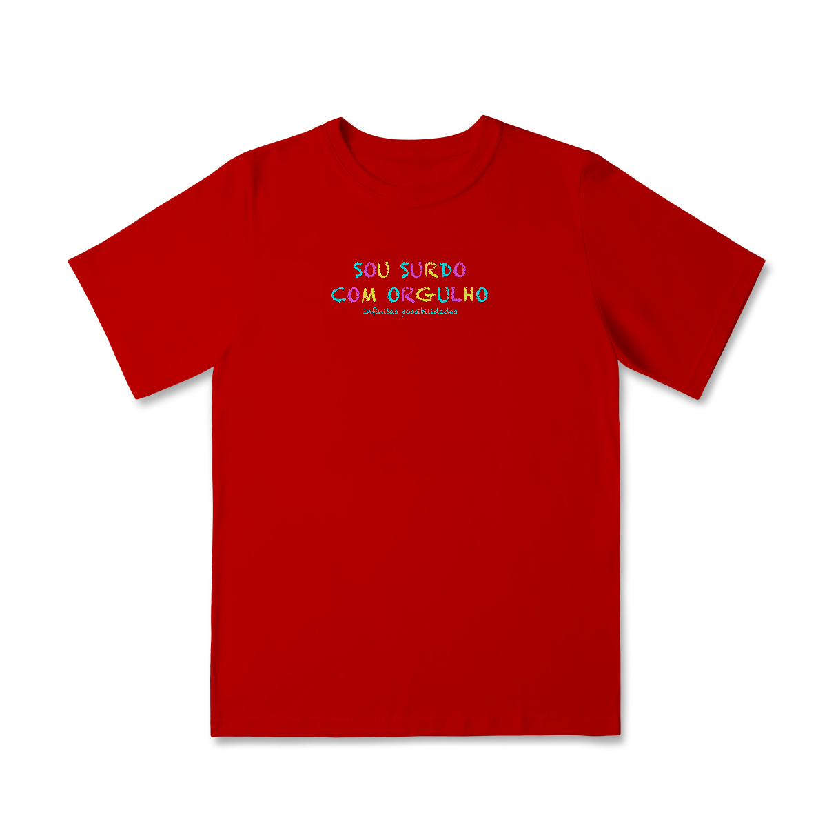 Nome do produto: Camiseta infantil Sou Surdo com orgulho