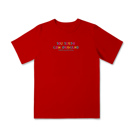 Camiseta infantil Sou Surdo com orgulho