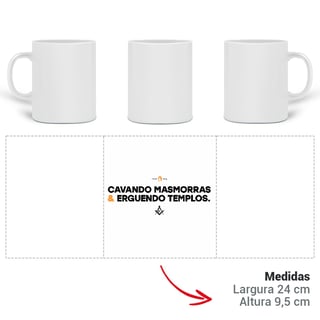 Nome do produtoCaneca Porcelana Cavando Masmorras