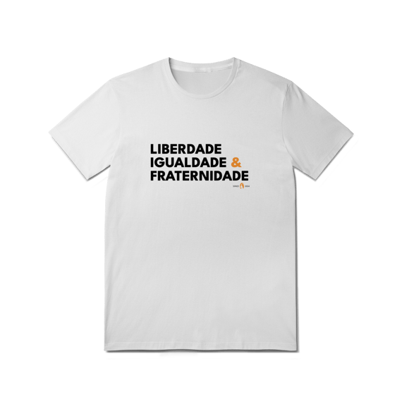 Camiseta Maçonaria Algodão Liberdade. Igualdade & Fraternidade