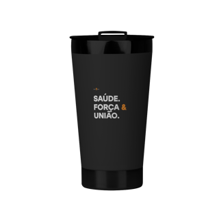 Copo Térmico Maçonaria Saúde. Força & União