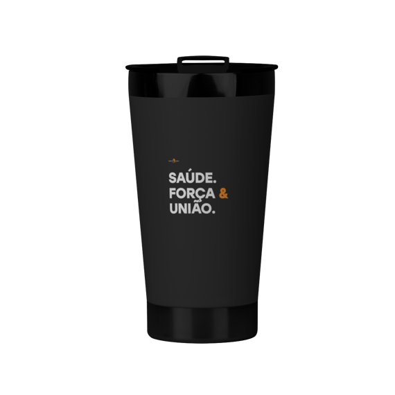 Copo Térmico Maçonaria Saúde. Força & União