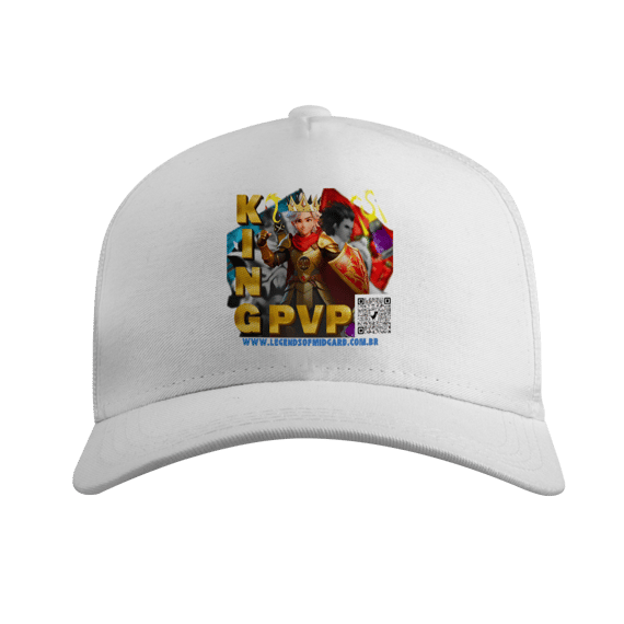 Boné Americano com Tela – Rei do PVP de Midgard