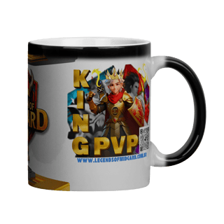 Nome do produto Caneca Mágica – Rei do PVP de Midgard