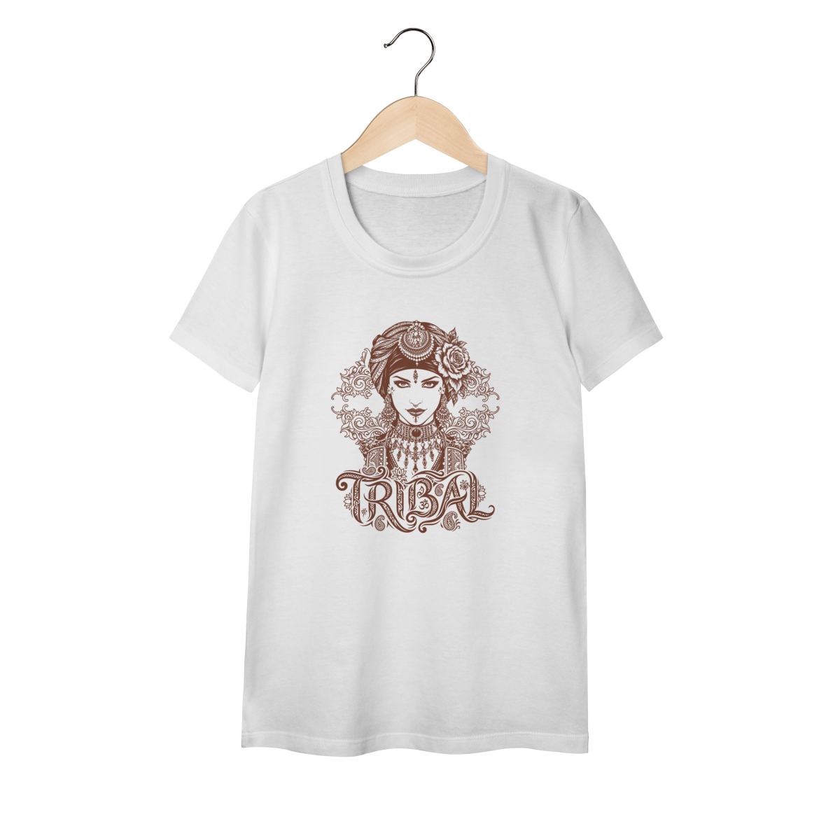 Nome do produto: Baby Look Jalila (branco) - Coleção Tribal ATS/FCBD