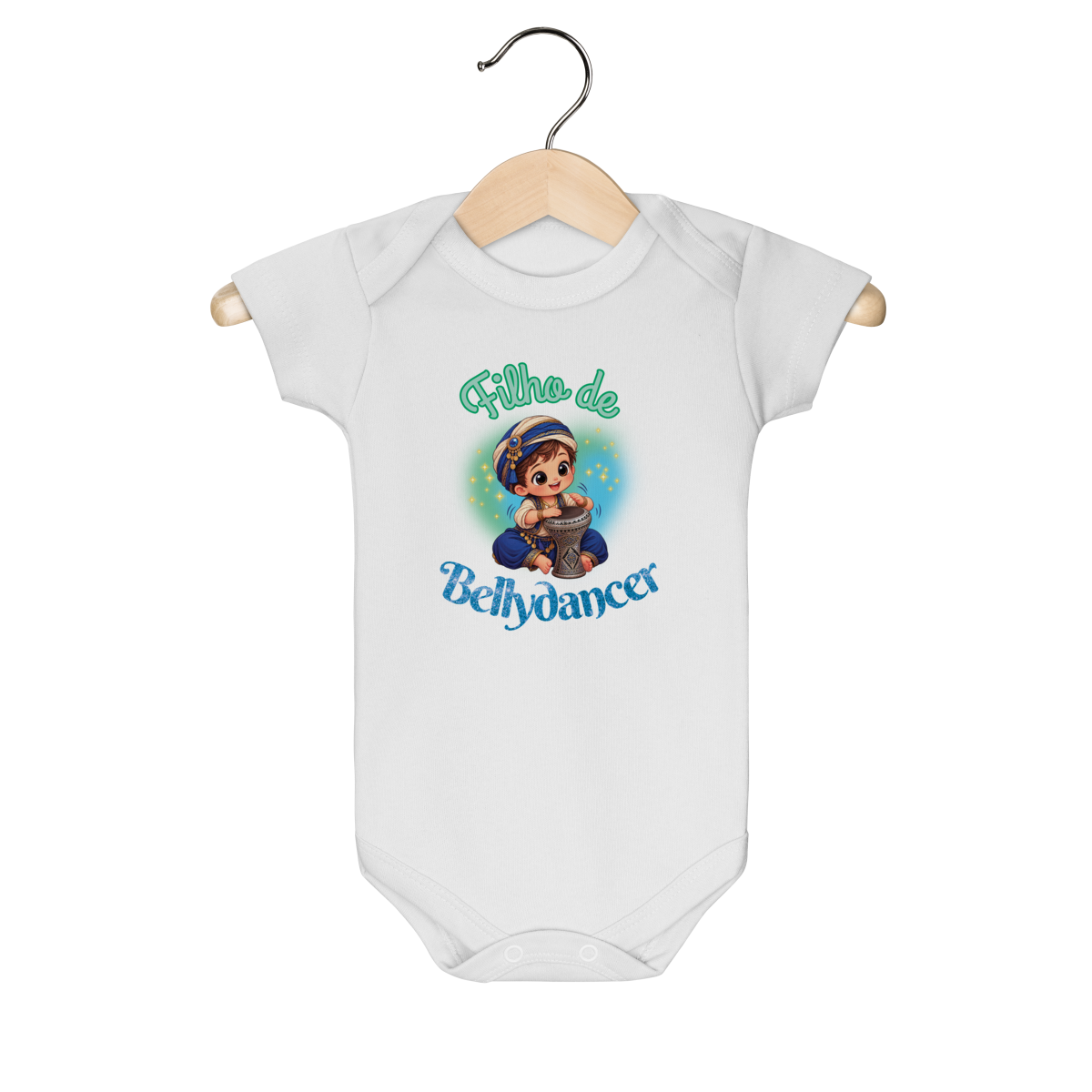 Nome do produto: Filho de Bellydancer - Body bebê de Dança do Ventre Baby – Bellydance Glam BR