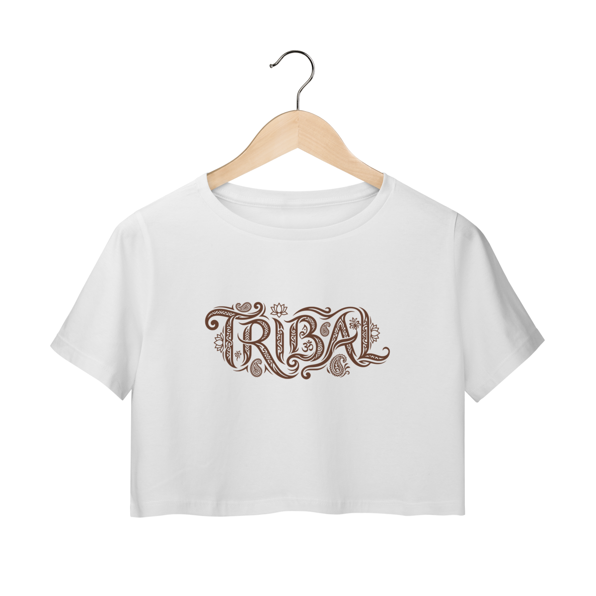 Nome do produto: Cropped Tribal (branco) - Coleção Tribal ATS/FCBD
