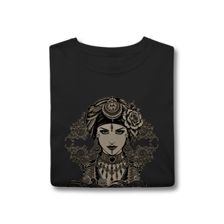 Nome do produto Jalila T-shirt (cores escuras) - Coleção Tribal ATS/FCBD