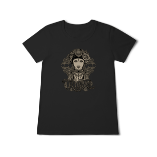 Nome do produto Baby Look Jalila (preta) - Coleção Tribal ATS/FCBD