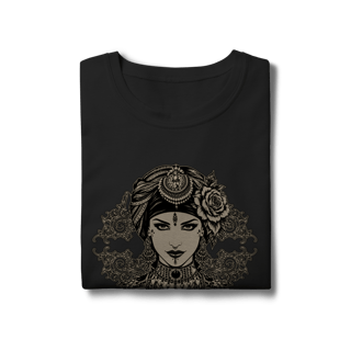 Nome do produto Baby Look Jalila (preta) - Coleção Tribal ATS/FCBD