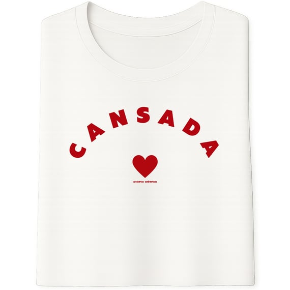 Camiseta Cansada Branca