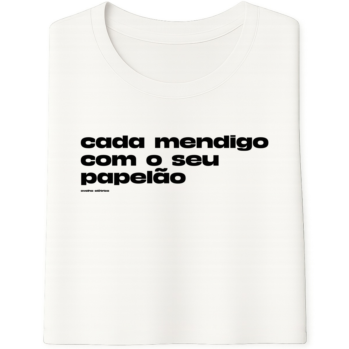 Camiseta Papelão Branca