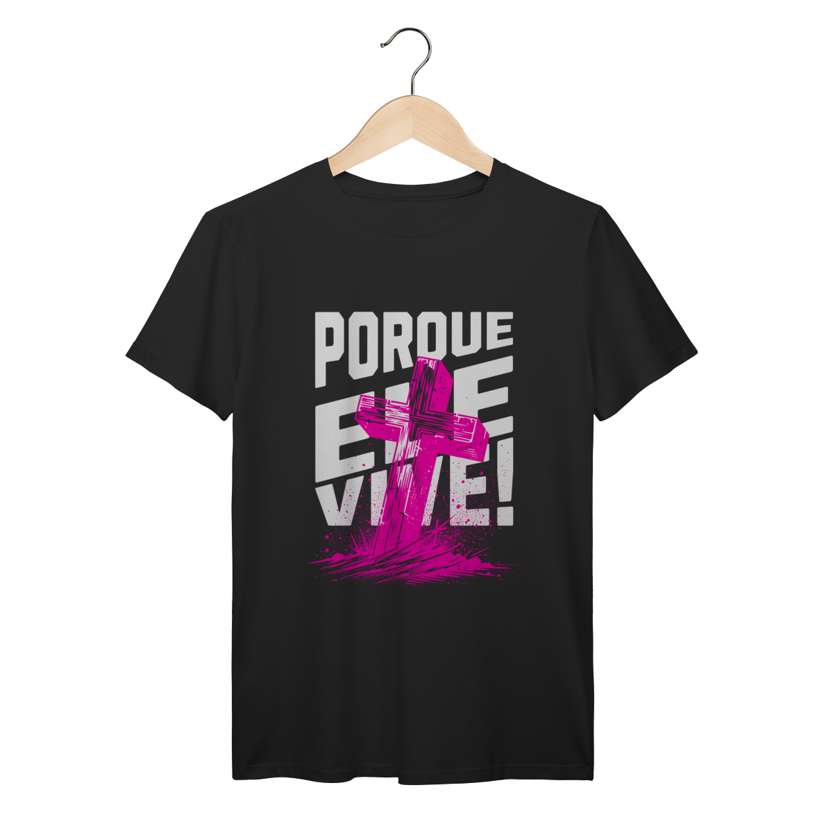 Nome do produto: Camiseta Porque Ele Vive Prime