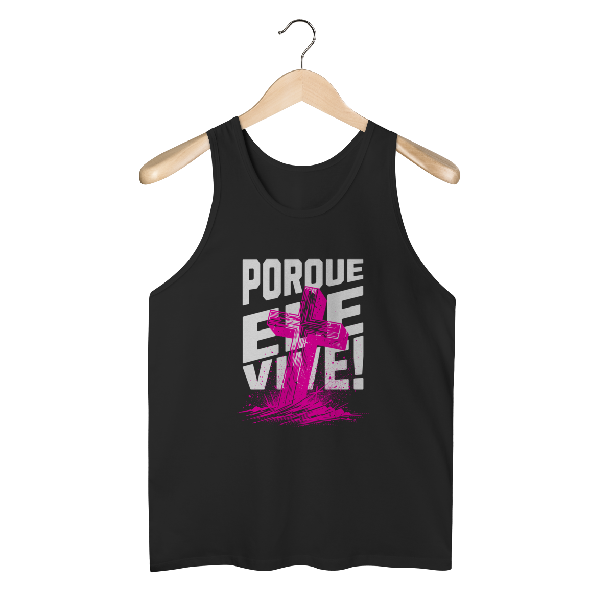 Nome do produto: Regata Porque Ele Vive Quality