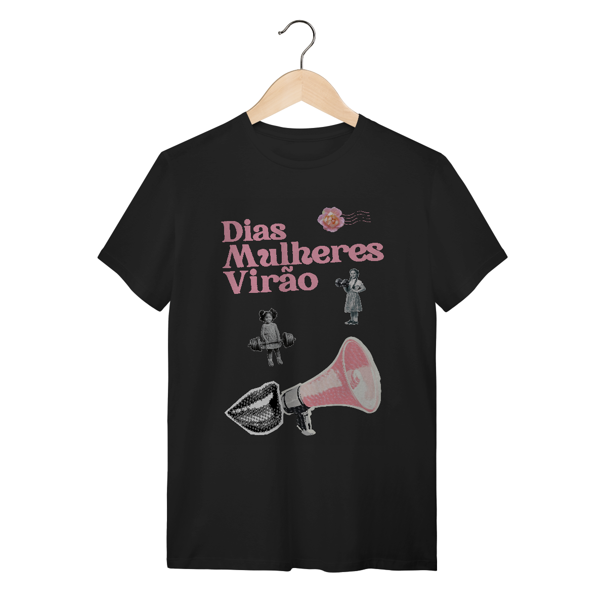 Nome do produto: camiseta DIAS MULHERES VIRÃO