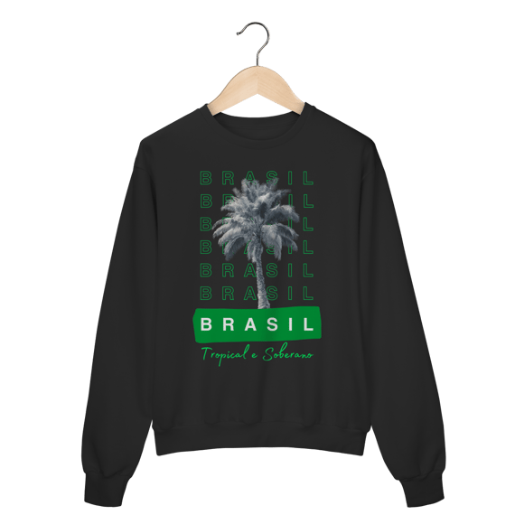 moletom BRASIL Tropical e Soberano - PALMEIRA